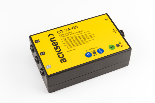 Electrocorder CT-3A-RS Three Phase Current Logger (60A/200A or 60A/400A)